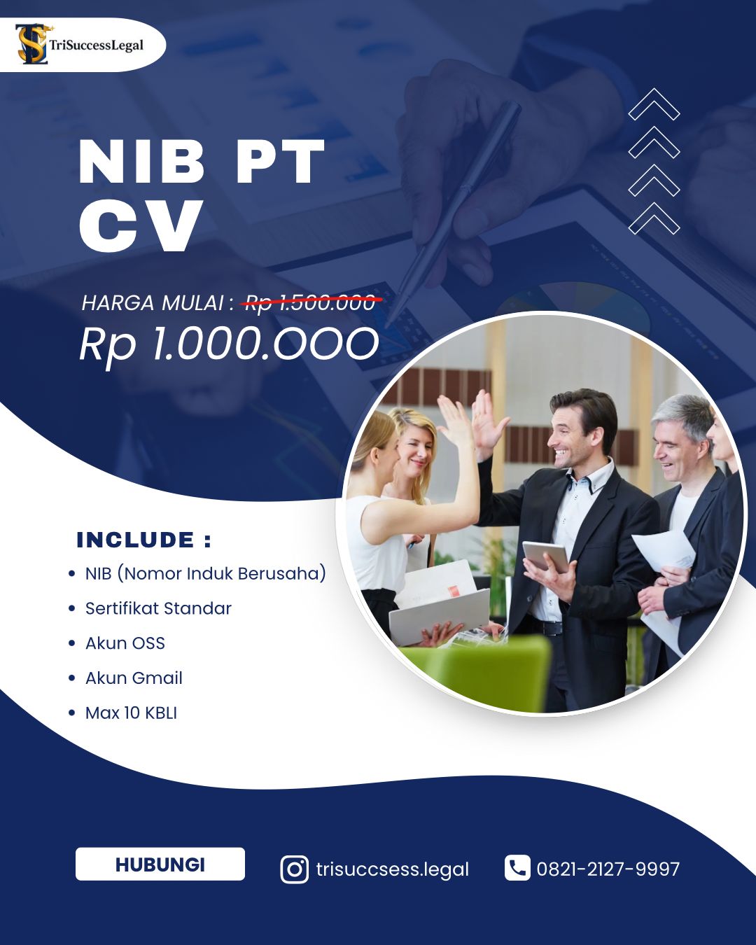 Pengurusan NIB CV PERUSAHAAN – TriSuccess Legal